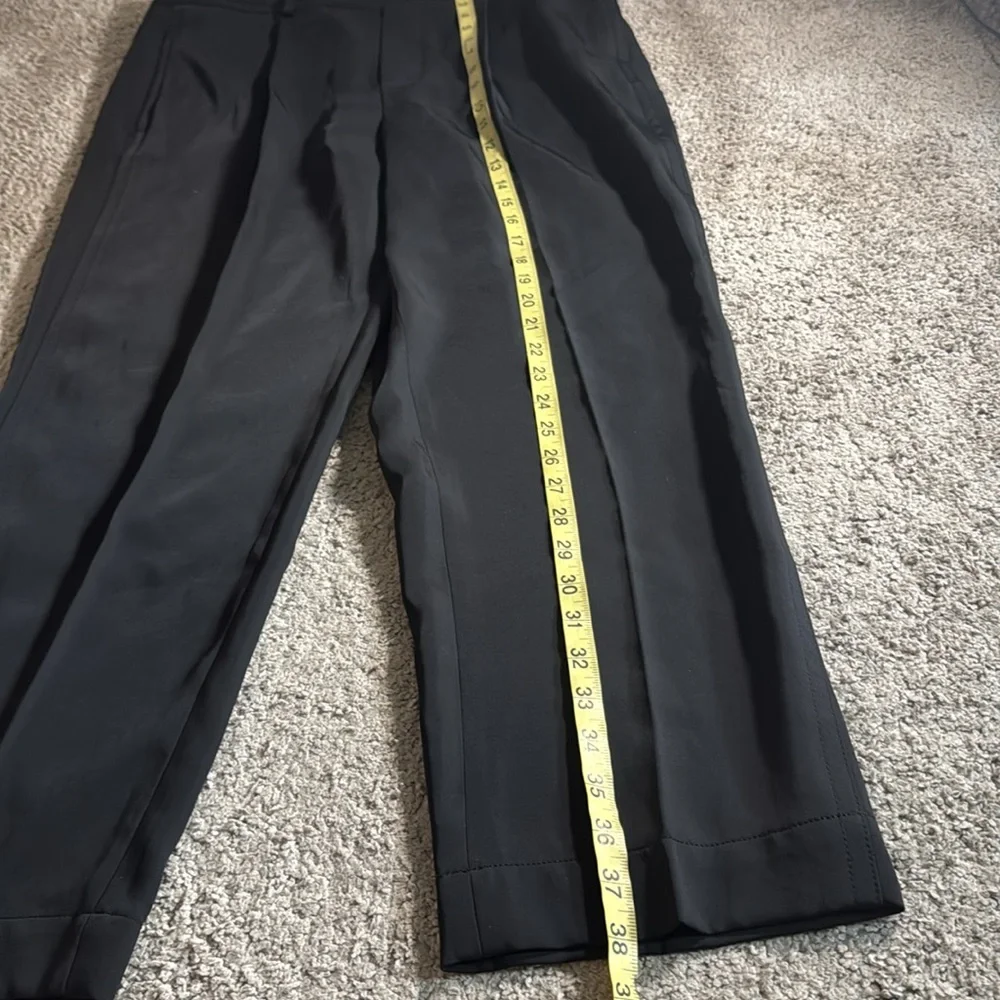 Vince. Large black trouser pants pull on elastic back waist women’s $325 work - Picture 5 of 12